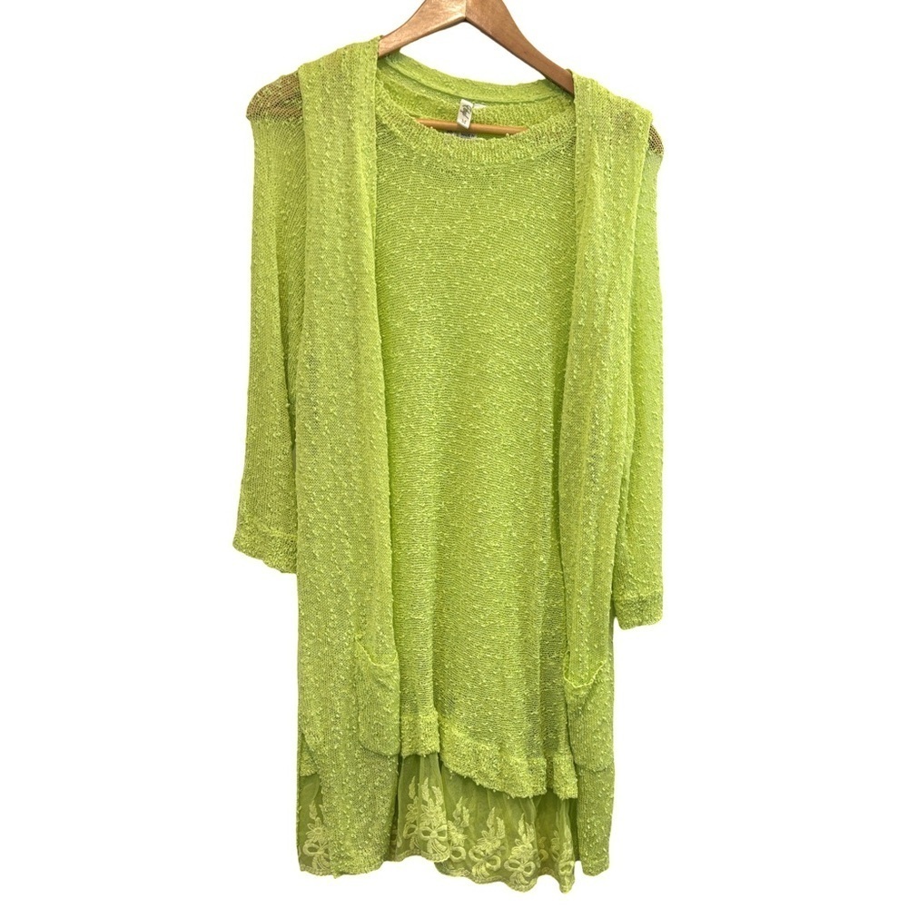 bundle 3 or more Lime Green Lace Blouse